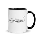 Custom Aviation Accent Ceramic Mug  - Personalized w/ your Airplane