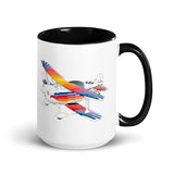 Custom Airplane Accent mug AIR38I517 - Personalized with Your N#