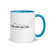 Custom Aviation Accent Ceramic Mug  - Personalized w/ your Airplane