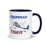 Custom Aviation Accent Ceramic Mug  - Personalized w/ your Airplane