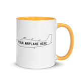 Custom Aviation Accent Ceramic Mug  - Personalized w/ your Airplane