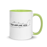 Custom Aviation Accent Ceramic Mug  - Personalized w/ your Airplane