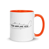 Custom Aviation Accent Ceramic Mug  - Personalized w/ your Airplane