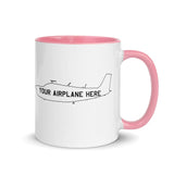 Custom Aviation Accent Ceramic Mug  - Personalized w/ your Airplane