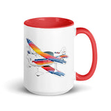 Custom Airplane Accent mug AIR38I517 - Personalized with Your N#