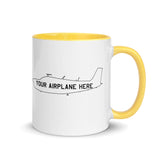 Custom Aviation Accent Ceramic Mug  - Personalized w/ your Airplane