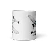 Erco Ercoupe 415C Airplane ceramic mug - Personalized with Your N#