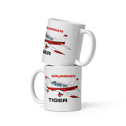 Grumman Tiger Airplane Mug (AIR7ILK97AA1-RB2) - Add Your N#