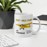 First Solo Flight Custom Mug Memorabilia - ADD YOUR AIRCRAFT