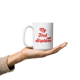 My First Airplane Custom Mug - Personalized with N#