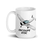 Erco Ercoupe 415C Airplane ceramic mug - Personalized with Your N#