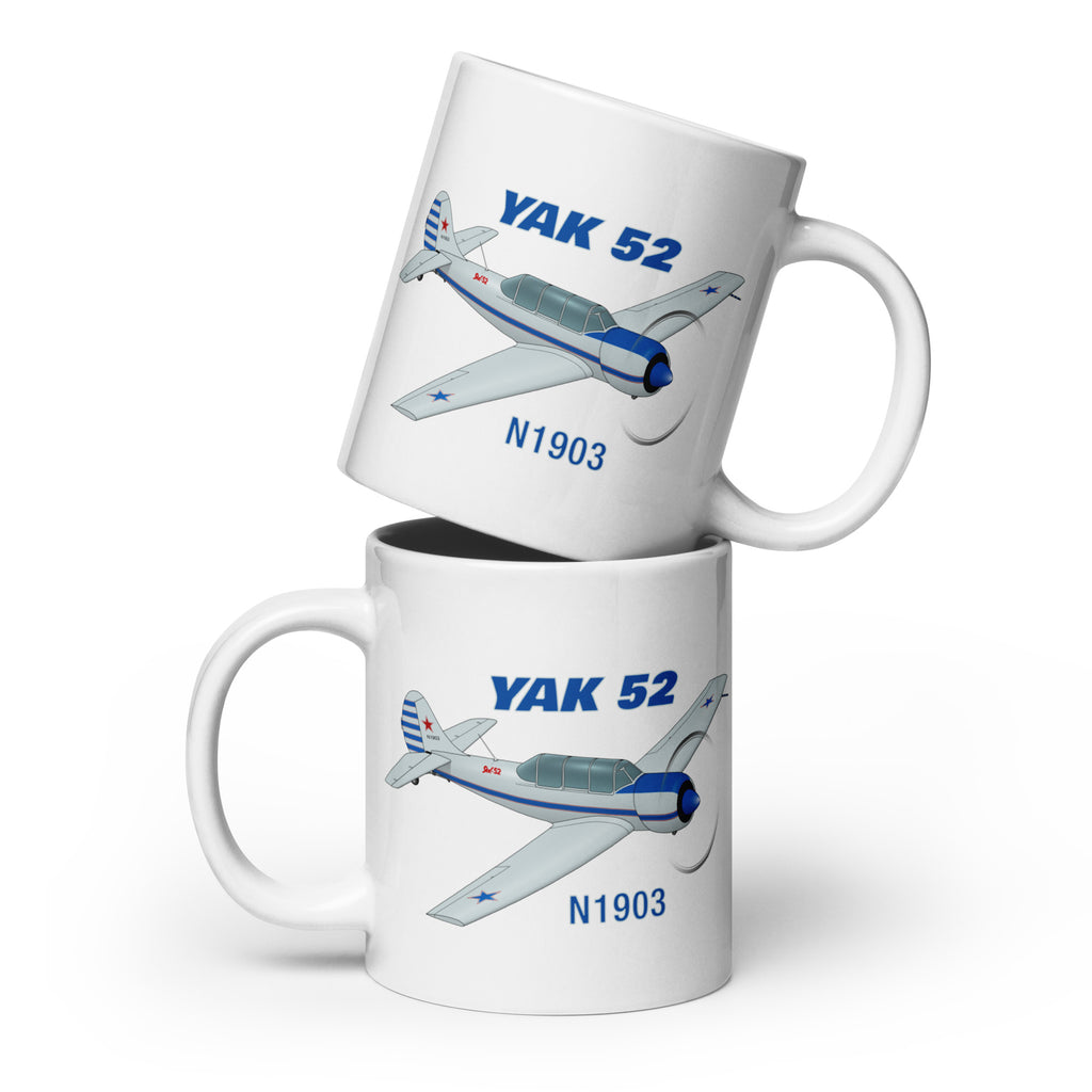 Custom YAK 52 Airplane Mug - Add Your N#