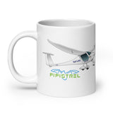 Pipistrel Sinus 912 NW Custom Airplane Ceramic Mug - Personalized