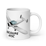 Erco Ercoupe 415C Airplane ceramic mug - Personalized with Your N#