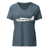 Custom Women’s relaxed v-neck t-shirt