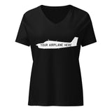 Custom Women’s relaxed v-neck t-shirt