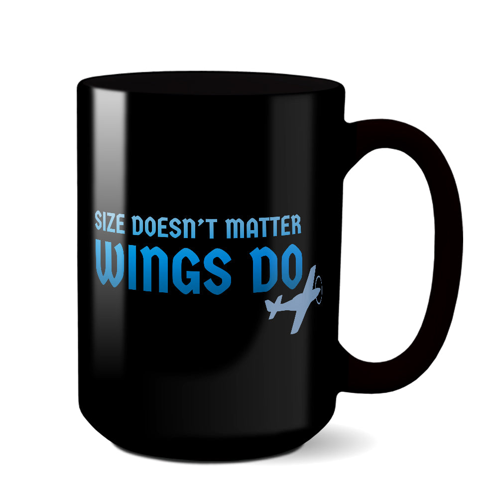 Size Deosn't Matter Airplane Ceramic Custom Mug - Personalized w/ your –  Flyboy Toys