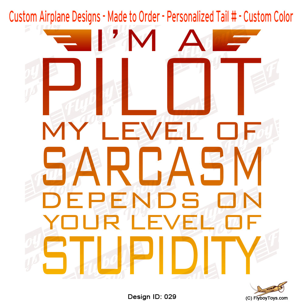 I'm a Pilot II Airplane Aviation Design