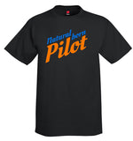 Natural Born Pilot 2 Aviation Airplane Design T-Shirt