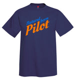 Natural Born Pilot 2 Aviation Airplane Design T-Shirt