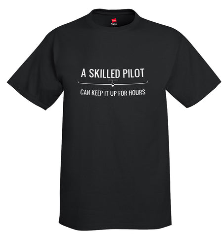 Skilled Pilot Aviation Airplane T-Shirt