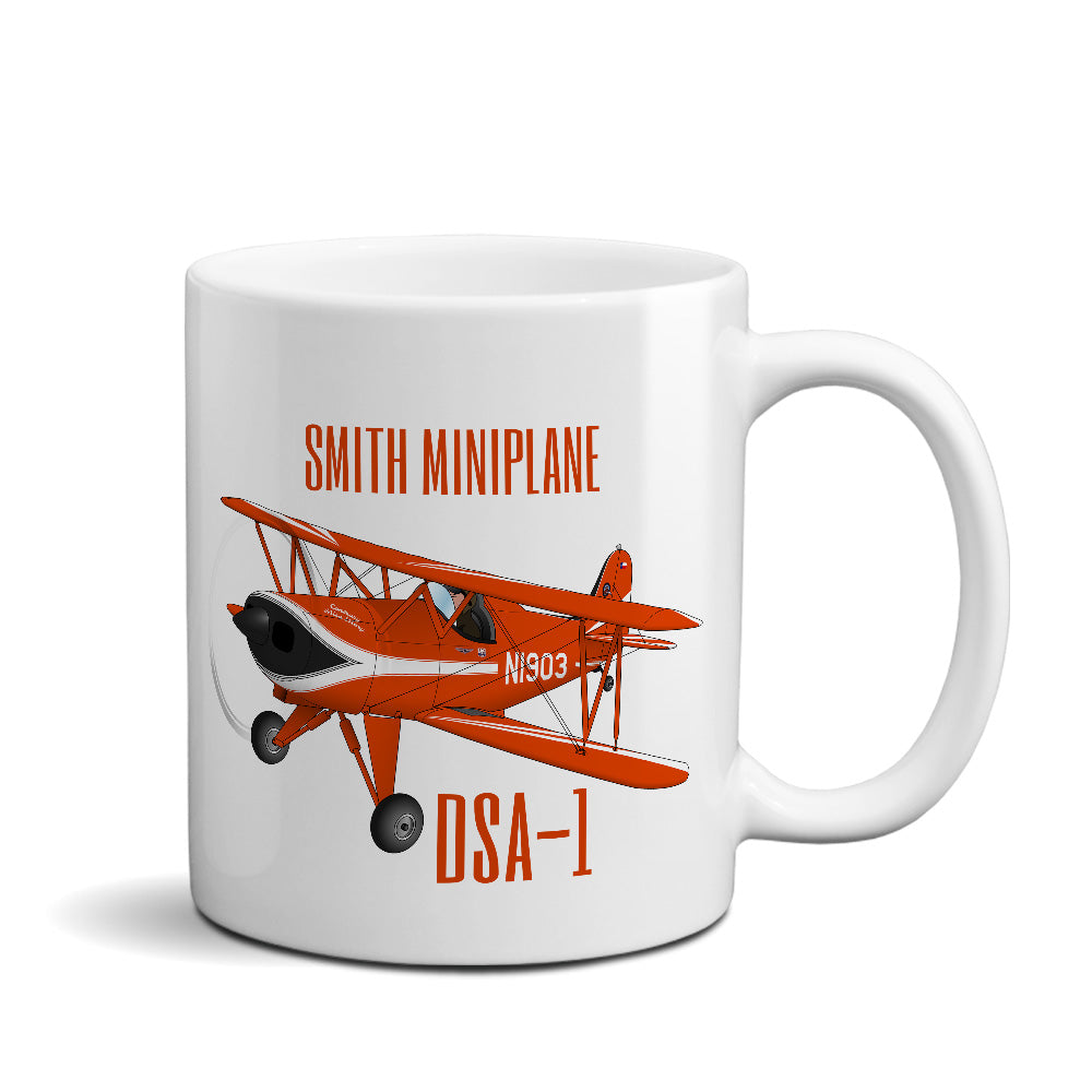 Smith DSA-1 Miniplane Airplane Ceramic Mug - Personalized w/ N#