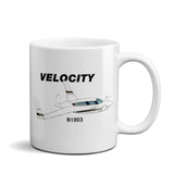 Velocity SE RG (Black/Gold) Airplane Ceramic Mug - Personalized w/ N#
