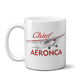 Aeronca Chief Airplane Ceramic Mug - Personalized w/ N#