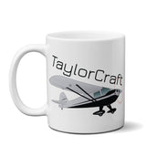 Taylorcraft BC-12D Airplane Ceramic Mug - Personalized w/ N#