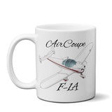 Forney F-1A Aircoupe Airplane Ceramic Mug - Personalized w/ N#
