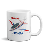 Bede BD-5J Airplane Ceramic Mug - Personalized w/ N#