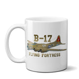 Boeing B-17 Flying Fortress Airplane Ceramic Mug - Personalized w/ N#