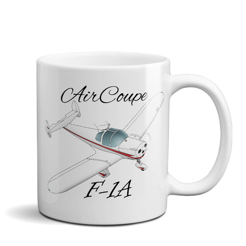 Forney F-1A Aircoupe Airplane Ceramic Mug - Personalized w/ N#