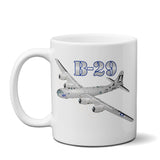 Boeing B-29 Super Fortress Airplane Ceramic Mug - Personalized w/ N#