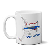 Rutan VariEze Airplane Ceramic Mug - Personalized w/ N#