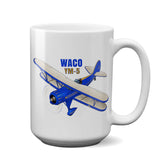 Waco YMF-5 Airplane Ceramic Mug - Personalized w/ N#