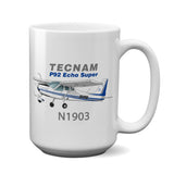 Tecnam P92 Echo Airplane Ceramic Mug - Personalized w/ N#
