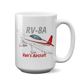 Van's Aircraft RV-8A Airplane Ceramic Mug - Personalized w/ N#