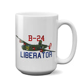 Consolidated B-24 Liberator Airplane Ceramic Mug - Personalized w/ N#