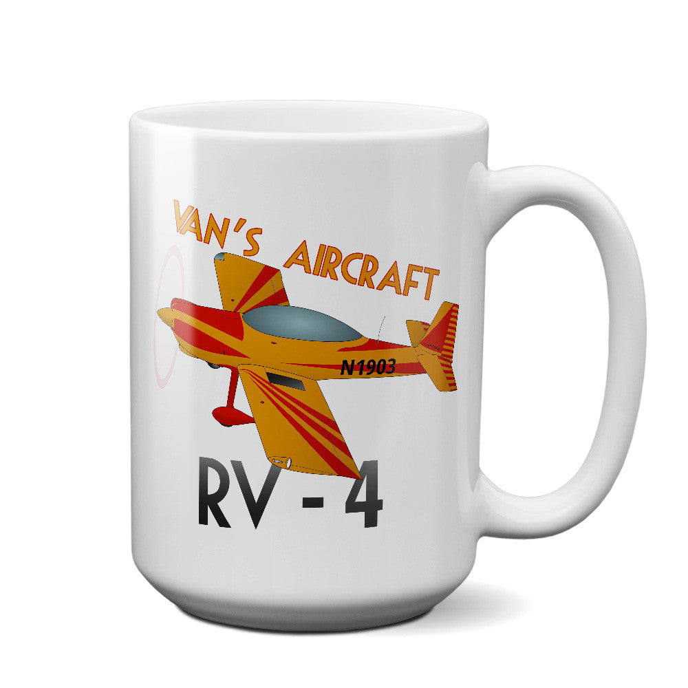 Van's Aircraft RV-4 RV4 Airplane Ceramic Mug
