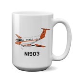 Airplane Custom Mug AIR255JLG200-O1 - Personalized w/ your N#