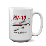 Van's Aircraft RV-10 Airplane Ceramic Mug - Personalized w/ N#