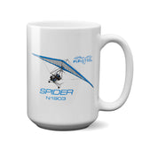 Pipistrel Spider Ultra Light Airplane Ceramic Mug - Personalized w/ N#
