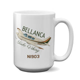 Bellanca Turbo Viking (Brown/Green) Airplane Ceramic Mug - Personalized w/ N#