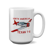 North American Texan T-6 Airplane Ceramic Mug - Personalized w/ N#