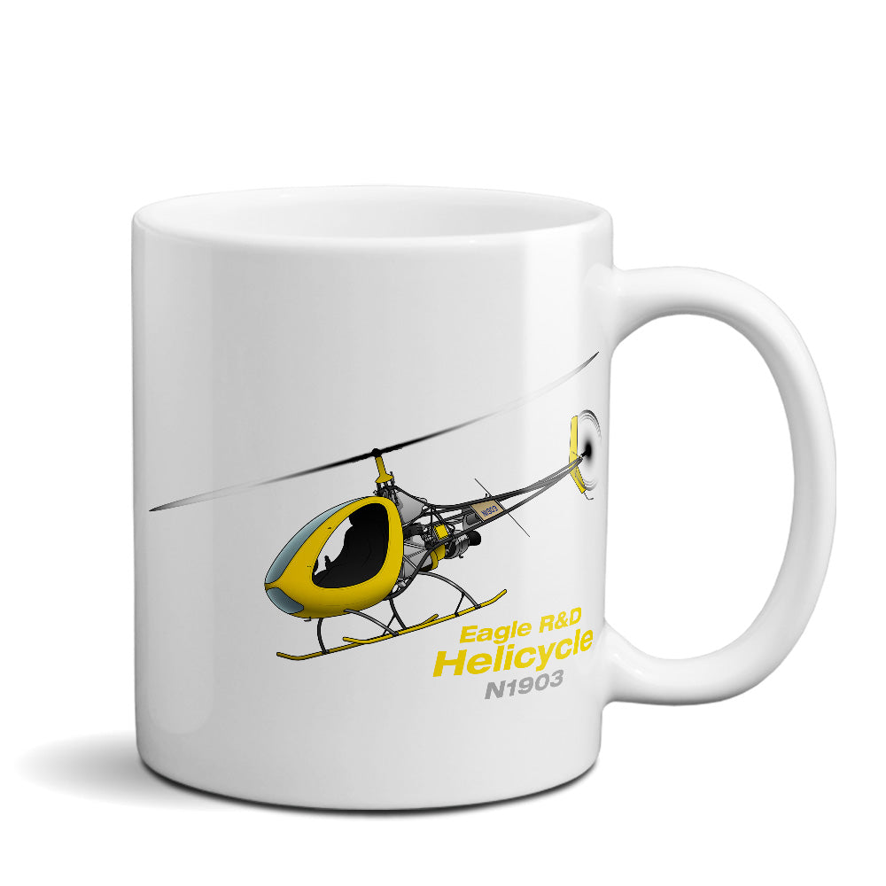 2008 Eagle R&D Helicycle (Yellow/Black) Ceramic Mug - Personalized
