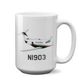 Airplane Custom Mug AIR255GI51A-BGR1 - Personalized w/ your N#