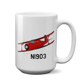 Airplane Custom Mug AIR255JK1-RB1 - Personalized w/ your N#