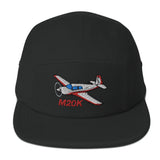 Custom Mooney M20K Embroidered "No Button" Pilot Hat Cap