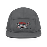 Custom Airplane AIR255B9E90-BG3 Embroidered "No Button" Pilot Hat Cap